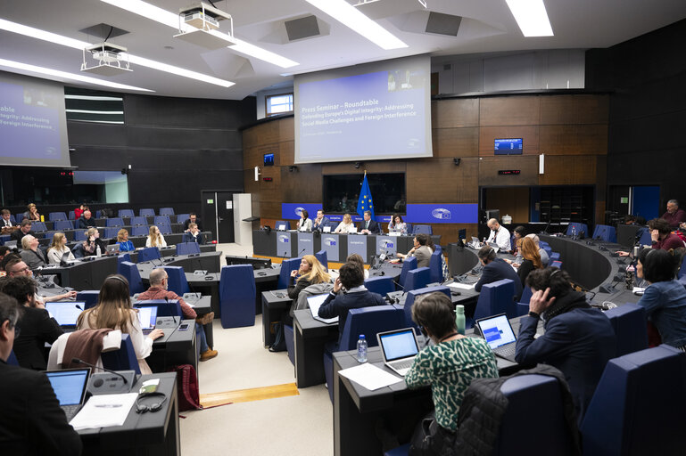 Photo 25: Media Seminar - Roundtable on ' Defending Europe's Digital Integrity: Addressing Social Media Challenges and Foreign Interference '