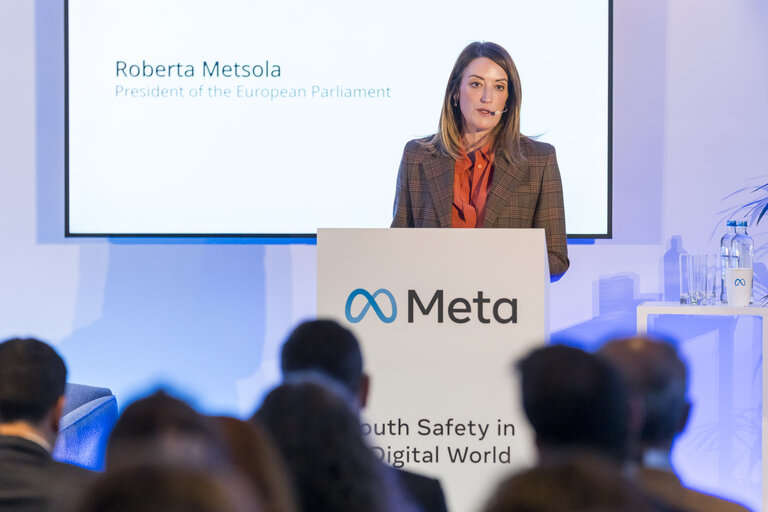 Roberta METSOLA, EP President at the Meta Pan-European Youth Summit