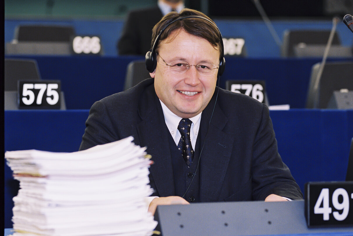 Paul RÜBIG in the EP in Strasbourg