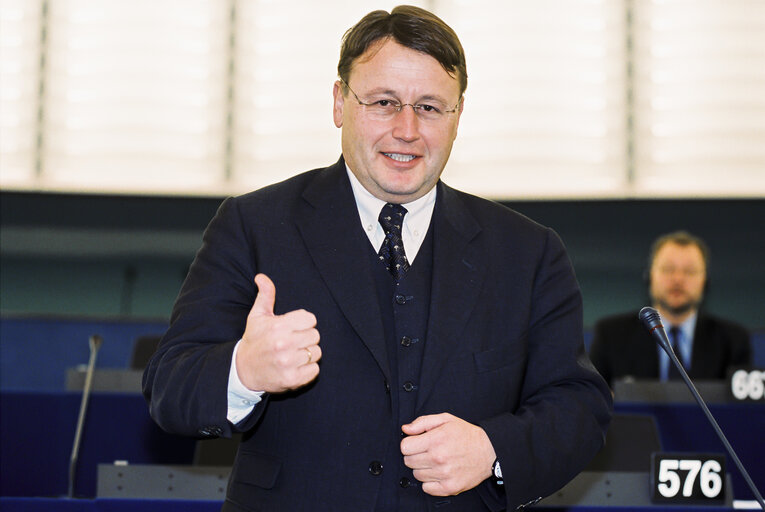Fotografie 15: Paul RÜBIG in the EP in Strasbourg