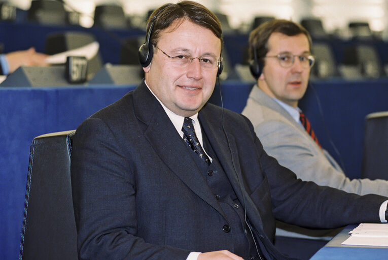 Fotografie 14: Paul RÜBIG in the EP in Strasbourg