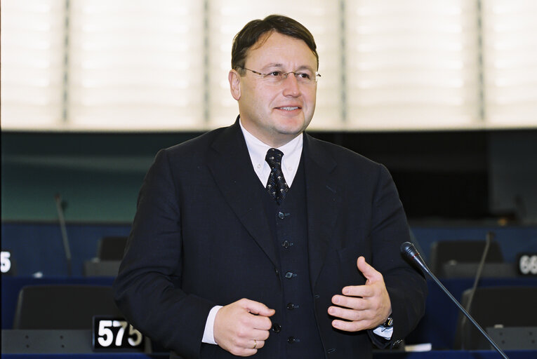 Fotografie 5: Paul RÜBIG in the EP in Strasbourg