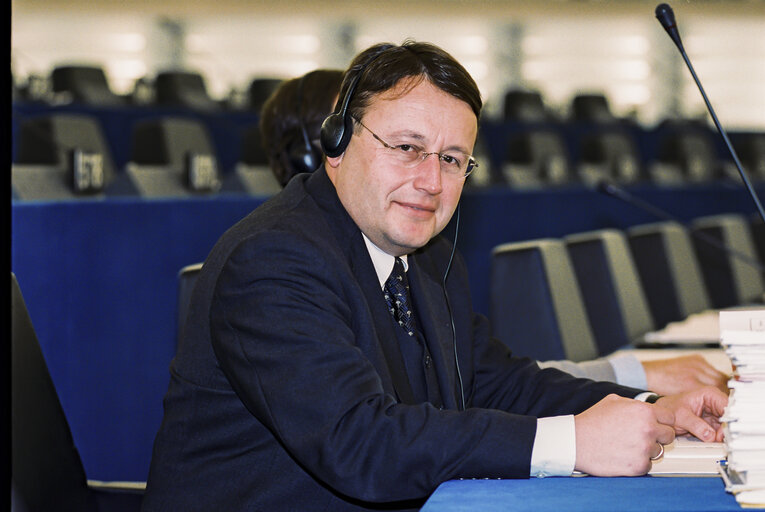 Fotografie 10: Paul RÜBIG in the EP in Strasbourg