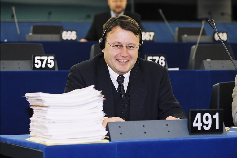 Fotografie 11: Paul RÜBIG in the EP in Strasbourg