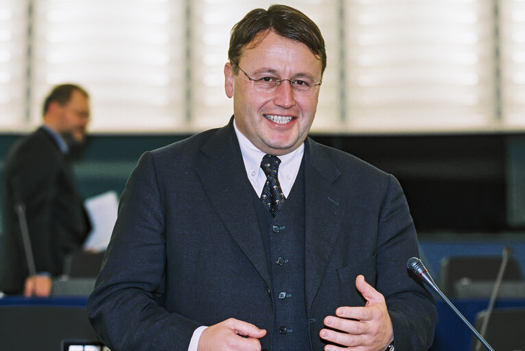 Fotografie 7: Paul RÜBIG in the EP in Strasbourg