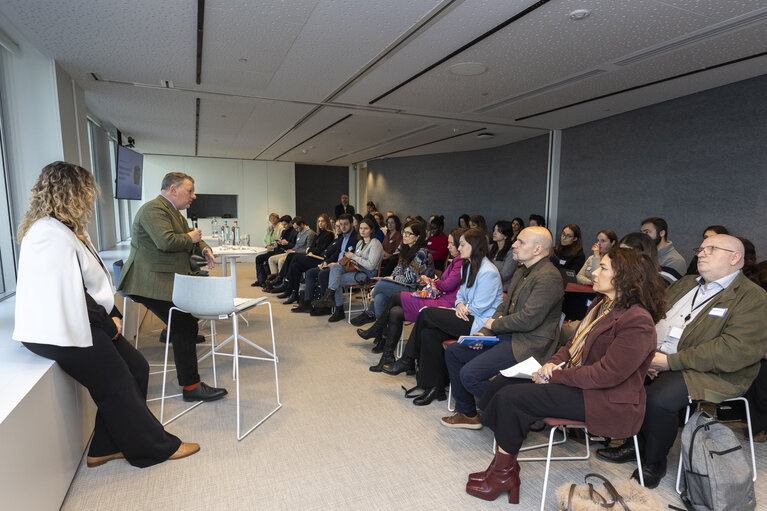 Photo 34: International Women’s Day discussion - Women as agents of change in conflict resolution