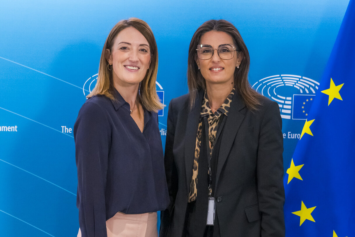 Roberta METSOLA, EP President meets with Teresa ANJINHO, European Ombudsman