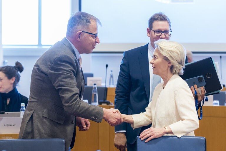 Meeting of the EP Conference of Presidents in the presence of Ursula VON DER LEYEN, President of the European Commission