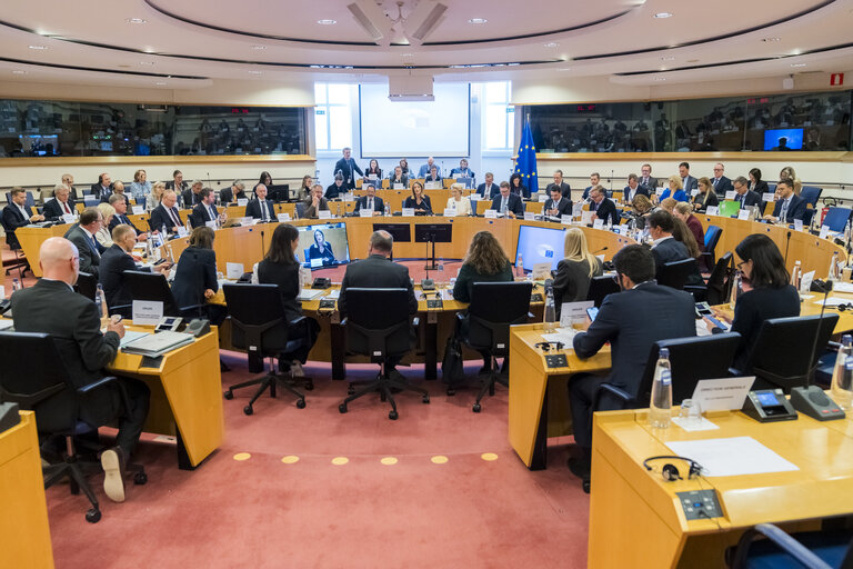 Meeting of the EP Conference of Presidents in the presence of Ursula VON DER LEYEN, President of the European Commission