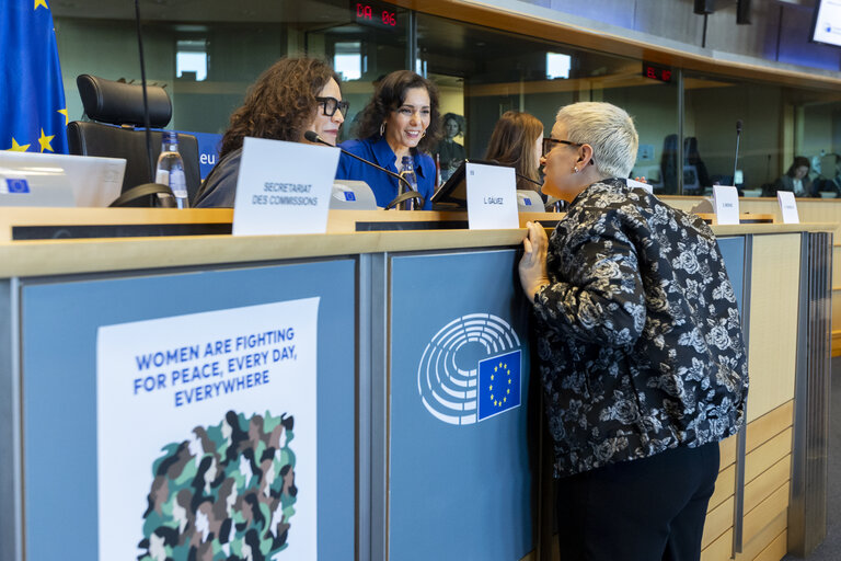 Photo 41 : International Women’s Day 2025 - FEMM Inter-parliamentary Committee ' Strengthening the Women, Peace and Security Agenda – Upholding Women’s Rights in Defence, Security and Peace Building '