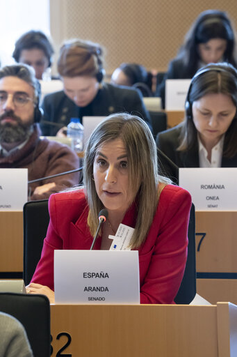 Photo 1: International Women’s Day 2025 - FEMM Inter-parliamentary Committee ' Strengthening the Women, Peace and Security Agenda – Upholding Women’s Rights in Defence, Security and Peace Building'