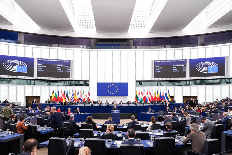 Fotografia 49: EP Plenary session - European Council meetings and European Security