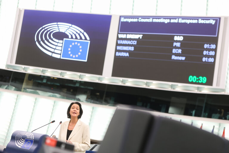 EP Plenary session - European Council meetings and European Security