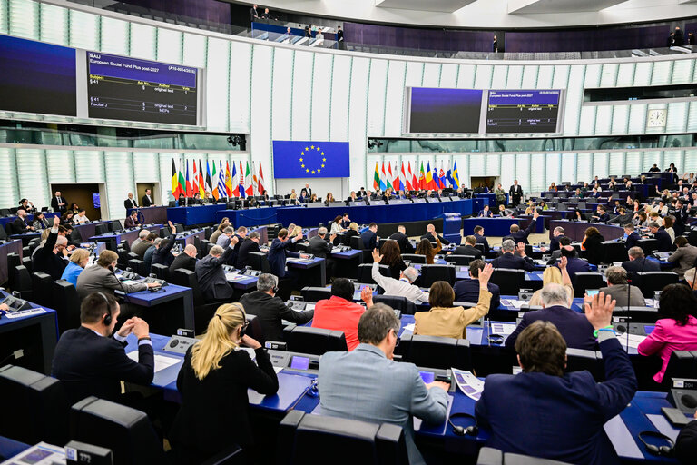 Foto 12: EP Plenary session - defence - Voting session