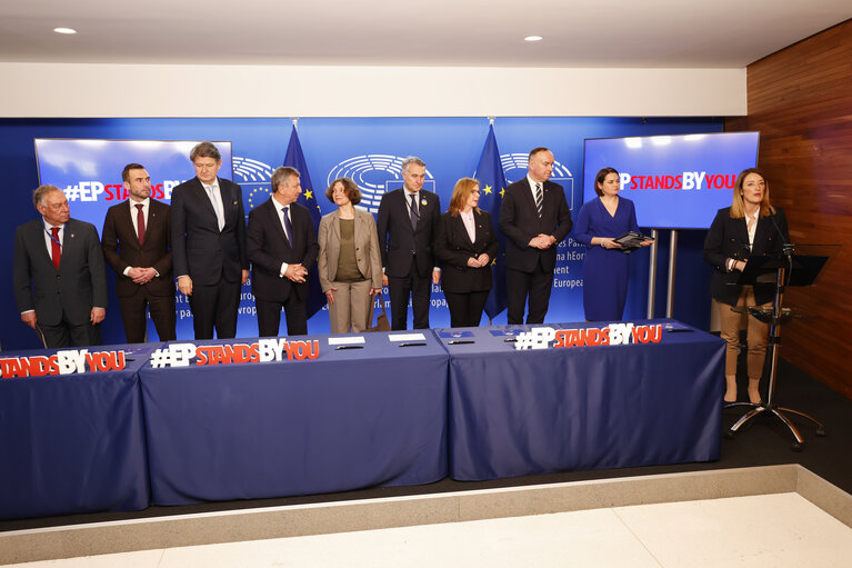 Foto 21: Signature Ceremony #EPstandsBYyou - Friends of Democratic Belarus