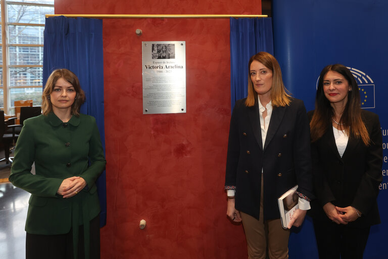 Fotografi 3: Opening of the Victoria Amelina Reading Space