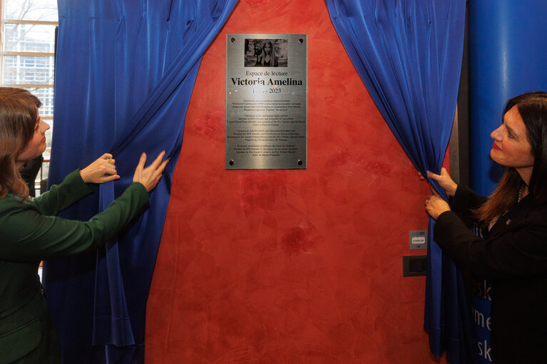 Photo 32 : Opening of the Victoria Amelina Reading Space