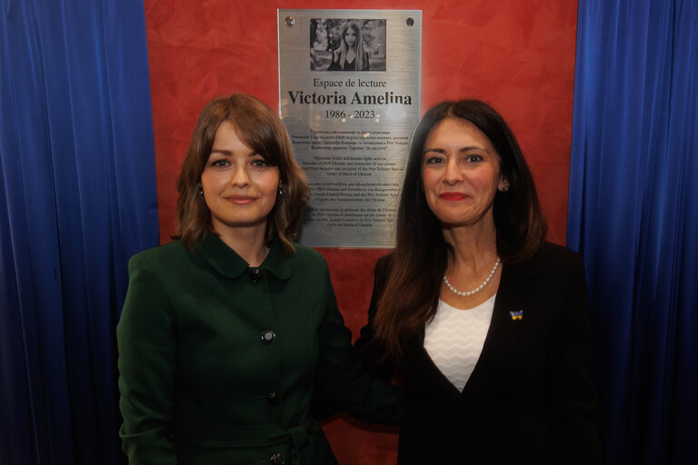 Fotografija 31: Opening of the Victoria Amelina Reading Space