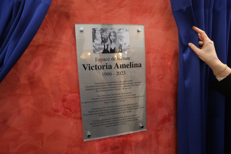 Fotografija 38: Opening of the Victoria Amelina Reading Space