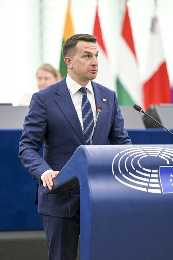 Fotografija 1: EP Plenary session - The need for EU support towards a just transition and reconstruction in Syria