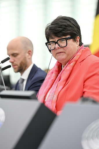 Fotografie 28: EP Plenary session - The need for EU support towards a just transition and reconstruction in Syria