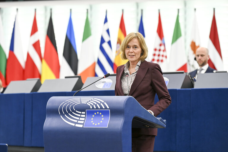 Fotografie 27: EP Plenary session - The need for EU support towards a just transition and reconstruction in Syria