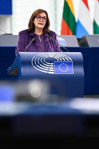 Photo 38: EP Plenary session - Deteriorating situation in Gaza following the non-extension of the ceasefire