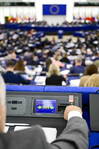 Fotografie 36: EP Plenary session - Voting session