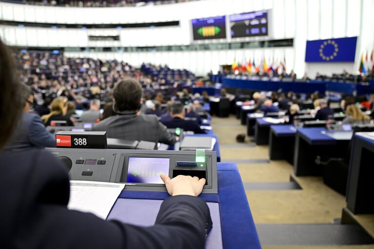 Fotografie 27: EP Plenary session - Voting session