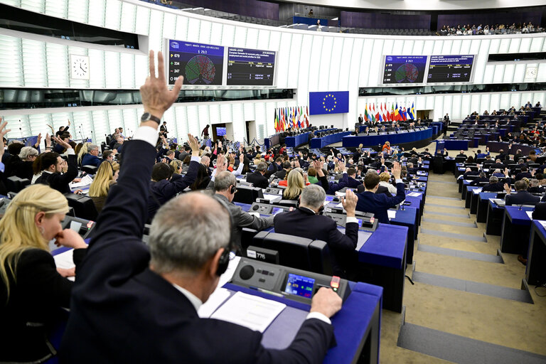 Valokuva 23: EP Plenary session - Voting session