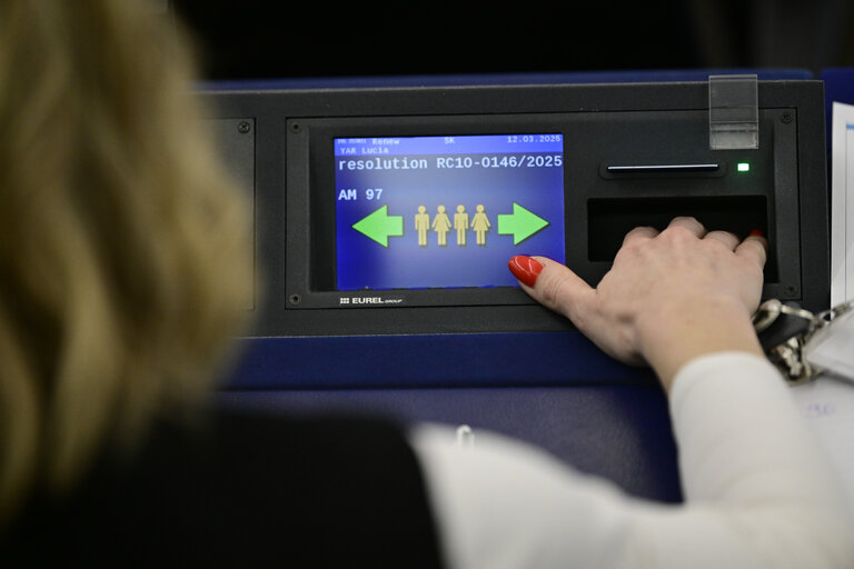 Foto 2: EP Plenary session - Voting session