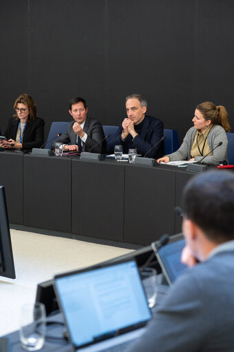 François-Xavier BELLAMY and Raphaël GLUCKSMANN meet with journalists