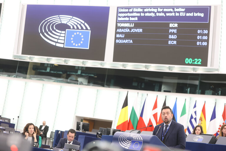 EP Plenary session - Union of Skills: striving for more and better opportunities to study, train or work in the EU and to bring our talents back home