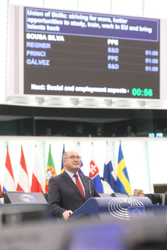 Φωτογραφία 13: EP Plenary session - Union of Skills: striving for more and better opportunities to study, train or work in the EU and to bring our talents back home