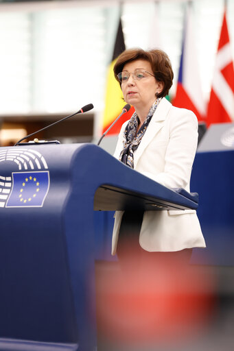 Photo 33: EP Plenary session - Social and employment aspects of restructuring processes: the need to protect jobs and workers’ rights