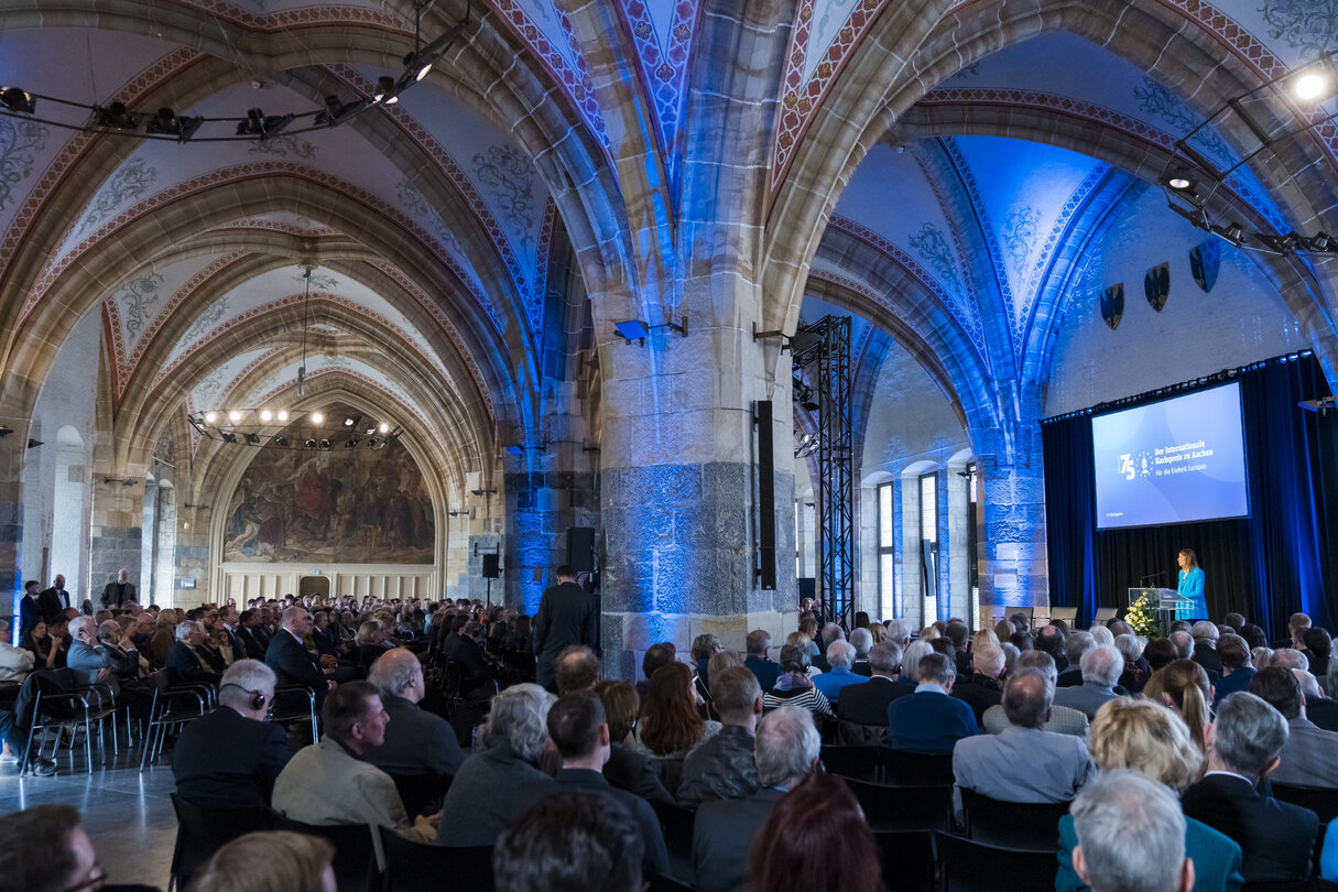 75th anniversary of the founding of the Society for the Award of the International Charlemagne Prize