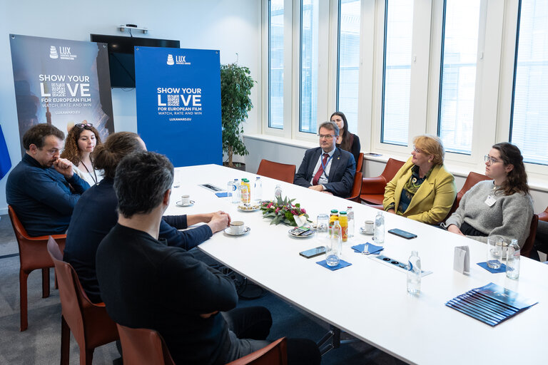 LUX European Audience Film Award 2025 - MEPs meet with the team of Flow movie