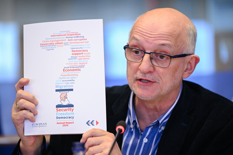 Fotografi 3: AFET - Presentation of the European Endowment for Democracy (EED) Annual Report 2024