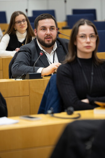 Foto 24: Training Programme for Young European Journalists - Press point: Discussion with MEPs about the Multiannual Financial Framework (MFF)