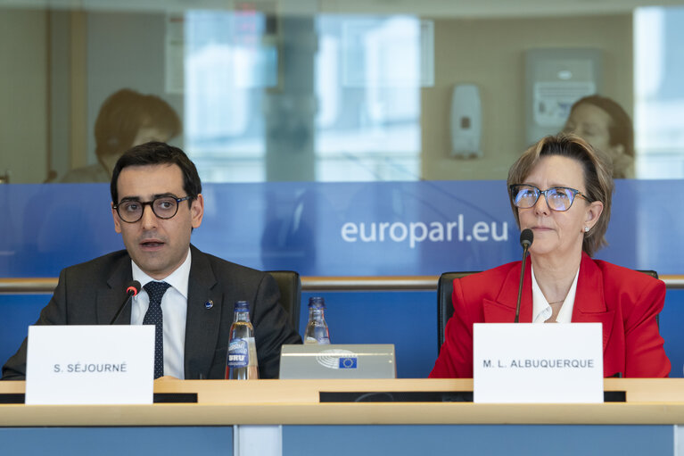 Fotografie 21: ECON - Exchange of views with the Executive Vice-President Stéphane Séjourné and the Commissioner Maria Luís Albuquerque on the Competitive Compass and on the Savings and Investments Union