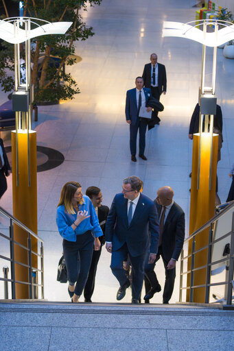 Fotografie 1: Roberta METSOLA, EP President meets with Petteri ORPO, Finnish Prime Minister