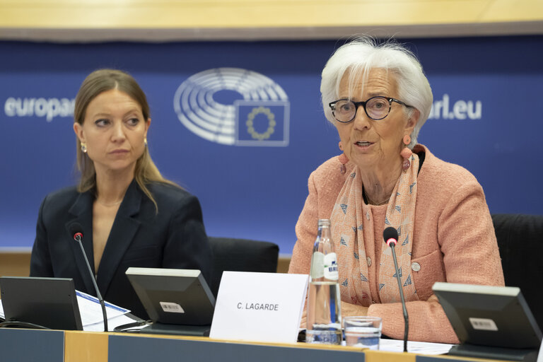 Foto 10: Monetary Dialogue with Christine Lagarde, President of the European Central Bank