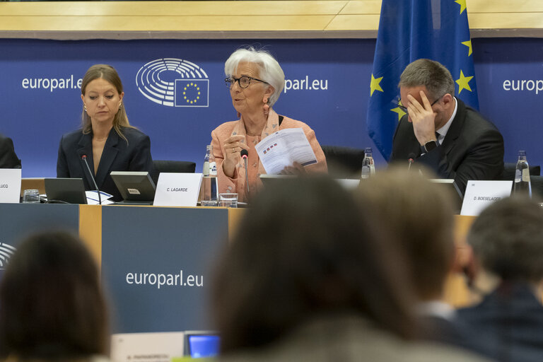 Foto 8: Monetary Dialogue with Christine Lagarde, President of the European Central Bank