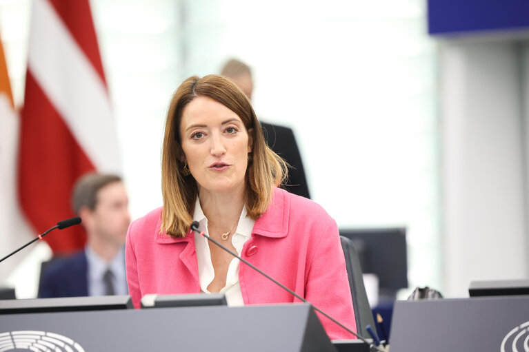 Photo 4: EP Plenary session - Conclusions of the European Council meeting of 20 March 2025
