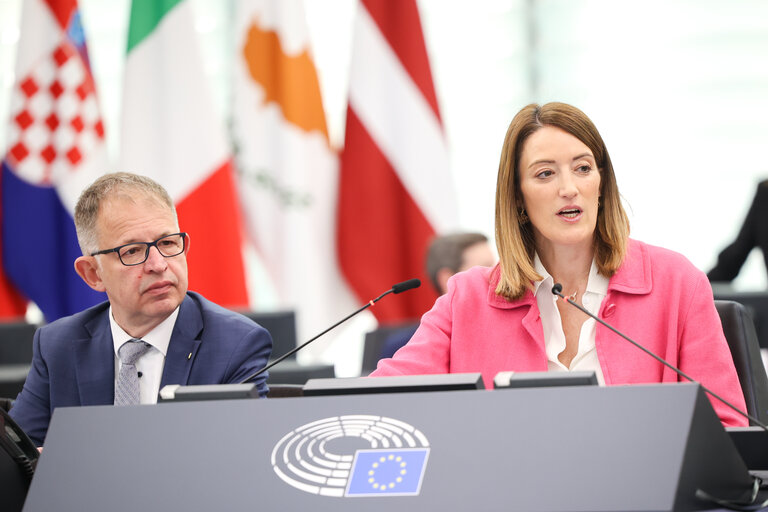 Photo 5: EP Plenary session - Conclusions of the European Council meeting of 20 March 2025
