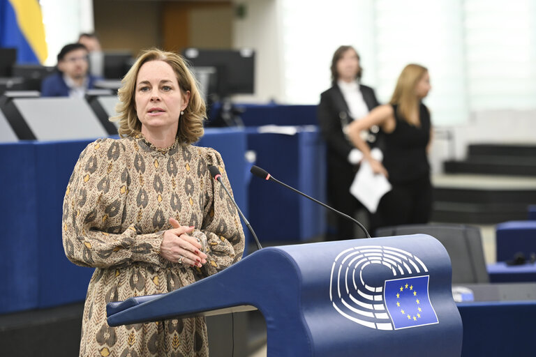 Photo 34: EP Plenary session - Dramatic situation in Gaza and the need for an immediate return to the full implementation of the ceasefire and hostage release agreement