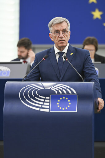 Photo 17: EP Plenary session - Dramatic situation in Gaza and the need for an immediate return to the full implementation of the ceasefire and hostage release agreement