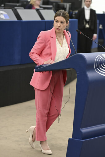 Photo 12: EP Plenary session - Dramatic situation in Gaza and the need for an immediate return to the full implementation of the ceasefire and hostage release agreement