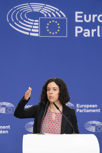 Press conference on The Left response to Trump's Trade War