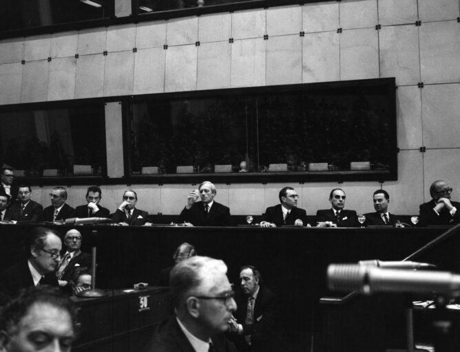 First plenary after enlargement of the European Communities - from January 16th to 19th 1973 in Strasbourg.